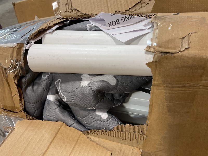 Photo 1 of **MANUEL HALF TORN**Exroo Whelping Box for Dogs and Puppies, 48"x48"x19.5",Puppy Whelping Supplies with Large Washable Pee Pads,Dog whelping Box for Puppies Birth,Indoor ez Whelping kit for Large Breed Dogs,White