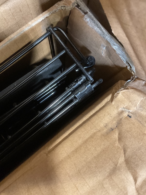 Photo 1 of **MINOR USE WEAR**Amazon Basics - Durable,Foldable Metal Wire Dog Crate with Tray, Double Door, 42 x 28 x 30 in, Black