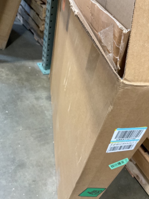 Photo 1 of **MINOR USE WEAR**Amazon Basics - Durable,Foldable Metal Wire Dog Crate with Tray, Double Door, 42 x 28 x 30 in, Black