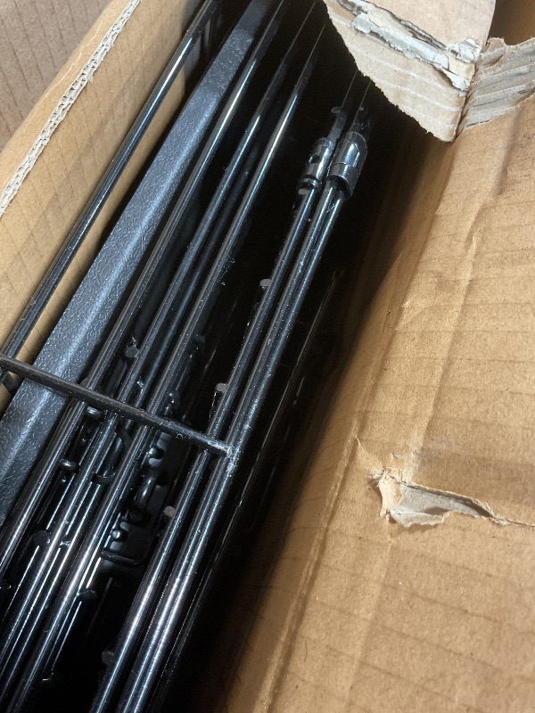 Photo 1 of **MINOR USE WEAR**Amazon Basics - Durable,Foldable Metal Wire Dog Crate with Tray, Double Door, 42 x 28 x 30 in, Black