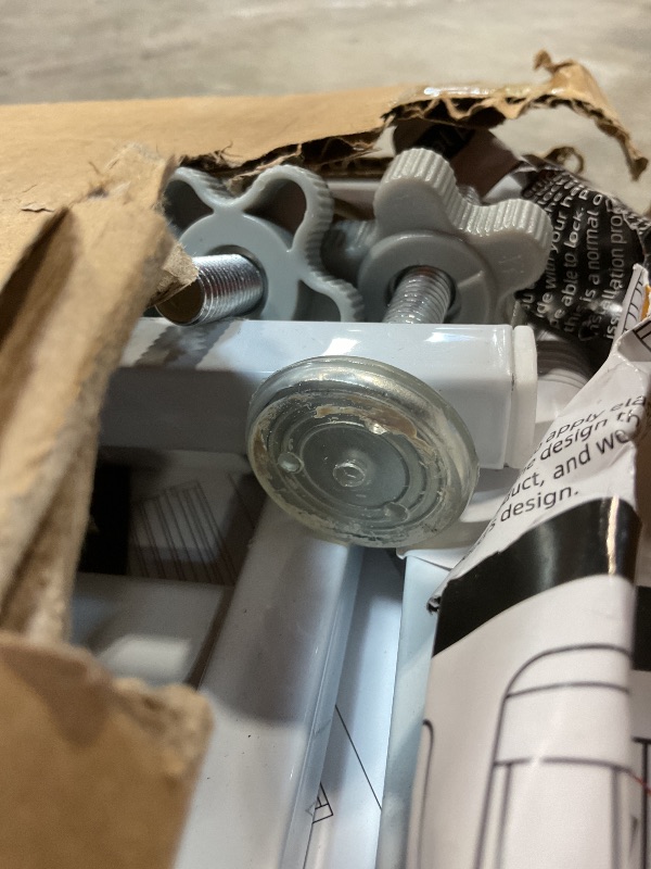 Photo 1 of **DIRT. SCRATCHES **SHYUJAJIE 71 Inch Extra Tall Pet Gate for Cats, 29.5-48" Adjustable Wide Dog Gates, Pressure Mounted Walk Through Tall Cat Gate for Doorways,Hallway,Stairs,House?White?