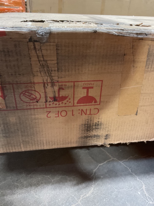 Photo 1 of **DAMAGED CORNER SEEN IN PHOTO**Meridian Furniture B1234Beige-K Blair Collection Modern | Contemporary King Bed with Beige Interwoven Polyester Fabric with Weave, Solid Wood Inner Frame, 101" W x 98.25" D x 42.5" H, Beige, King