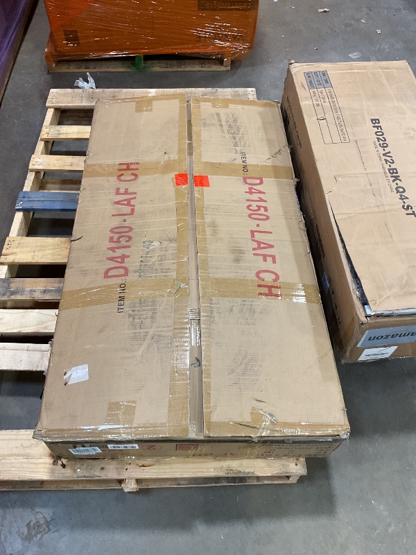 Photo 1 of **PARTIAL SET/BOX 2 ONLY**Trygoal 106 Inch Sectional Couches with Double Chaise, Upholstered U-Shaped Sofa with Polyester Blend Fabric, Modern 4 Seat Modular Sofa with Sturdy Metal Legs for Living Room, Apartment, Dark Gray