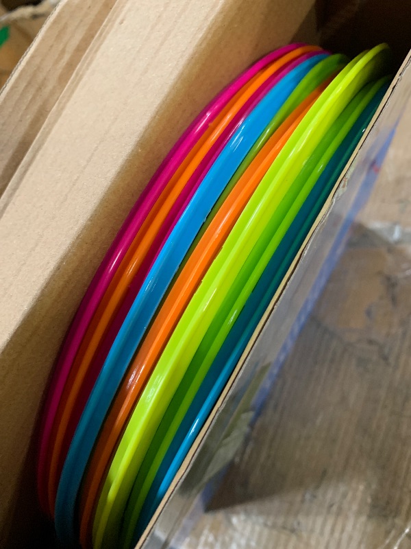 Photo 1 of (USED/FAIR) GOODLYSPORTS 2-In-1Hopscotch & Bean Bag Toss,Combine Hopscotch Rings with Bean Bag Toss Game, Bean Bag Toss Game for Kids,Hopscotch Outdoor Game,Agility Rings,Fun Playground Toys for Boys and Girls