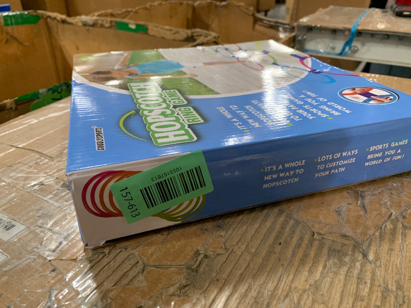 Photo 1 of (USED/FAIR) GOODLYSPORTS 2-In-1Hopscotch & Bean Bag Toss,Combine Hopscotch Rings with Bean Bag Toss Game, Bean Bag Toss Game for Kids,Hopscotch Outdoor Game,Agility Rings,Fun Playground Toys for Boys and Girls