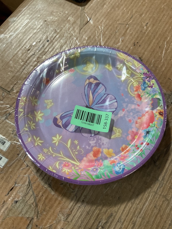 Photo 1 of * only comes with a pack of plates *
81 Pieces Butterfly Birthday Decorations - Purple Butterfly Party Decorations Butterfly Plates, Napkins and Flower Butterfly Tablecloth for Fairy Butterfly Birthday Party Supplies, Serve 20