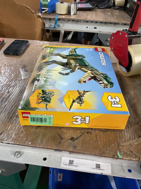 Photo 1 of ***(MISSING PACKAGE #3)***LEGO Creator 3 in 1 T Rex Toy - Dinosaur Toy Building Set for Kids, Boys & Girls, Ages 9+ - 3 Building Options, T-Rex to Triceratops to Pterodactyl - Gift Idea for Birthdays - 31151