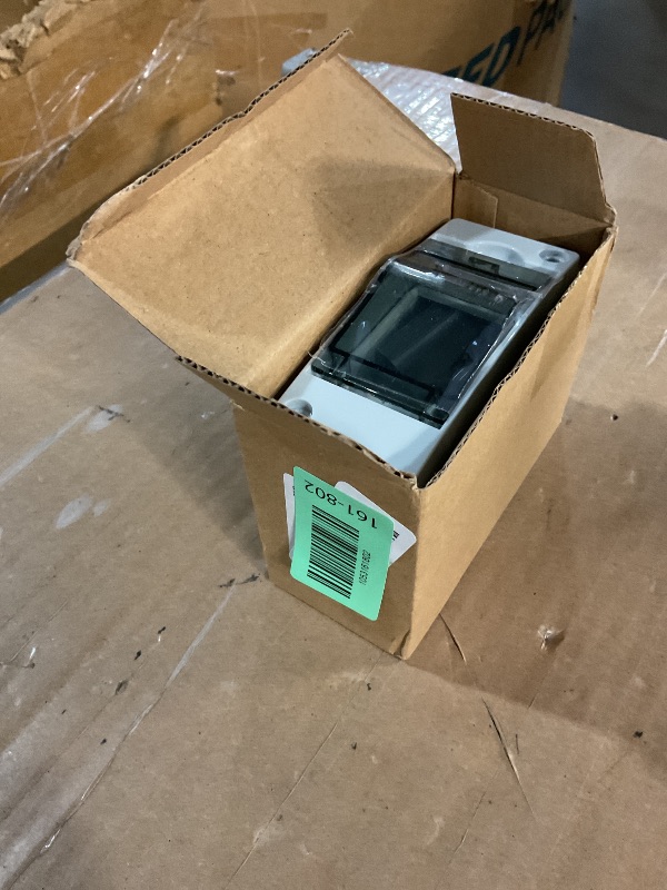 Photo 1 of Lwuey 2 Way Breaker Box, Din Rail Box MCB Distribution Protection Box IP65 Waterproof Circuit Breaker Electronic Junction Box Transparent Cover Power Electrical Enclosure Outdoor Wall Mounted Charging