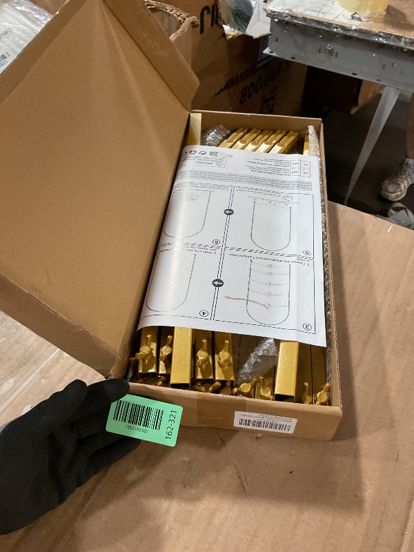 Photo 1 of (incomplete) Wokceer 7.2 FT Wedding Arch Backdrop Stand, Gold Metal Arch Backdrop Stand for Wedding Ceremony Birthday Party