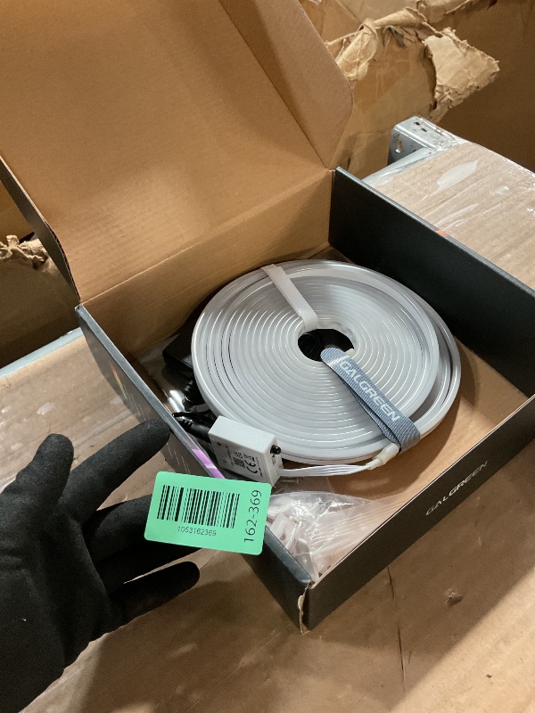 Photo 1 of (SEE NOTES BEFORE BIDDING) Galgreen Smart LED Neon Rope Lights, WiFi Gradient RGB+IC Rope Lights Indoor with Remote, Waterproof Flexible DIY LED Strip Lights for Bedroom, Cuttable, Music Sync, Compatible with Alexa, 16.4ft