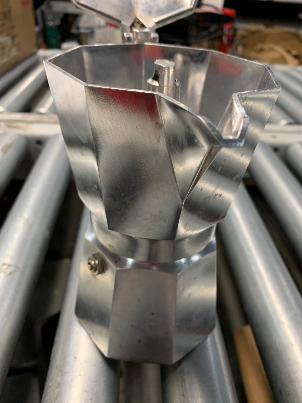 Photo 1 of (used)(see all images) Bialetti - Moka Espress: Iconic Stovetop Espresso Maker, Makes Real Italian Coffee, Moka Pot 6 Cups (9.1 Oz), Aluminium, Silver