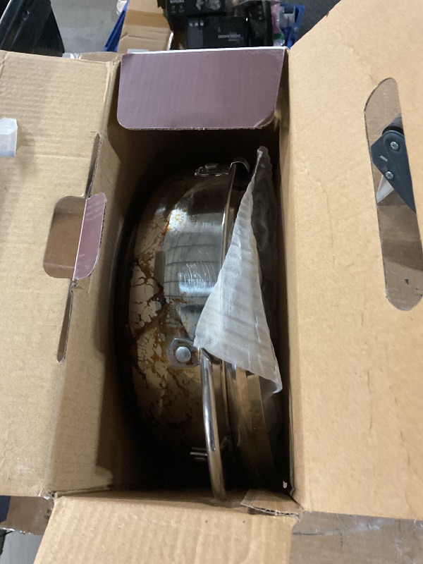 Photo 1 of * pot is very dirty *
Yopay Deep Fryer Pot 304 Stainless Steel, 3.4L Frying Chicken Pot with Thermometer Control and Lid, Japanese Style Tempura Fryer Pot