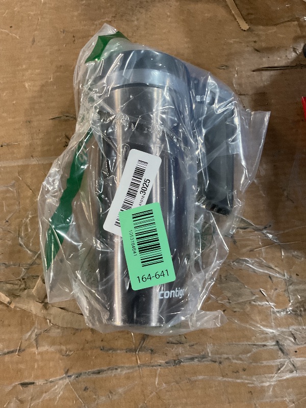 Photo 1 of (used)Contigo Handled AUTOSEAL Stainless Steel Travel Mug with Easy-Clean Lid 16 oz.