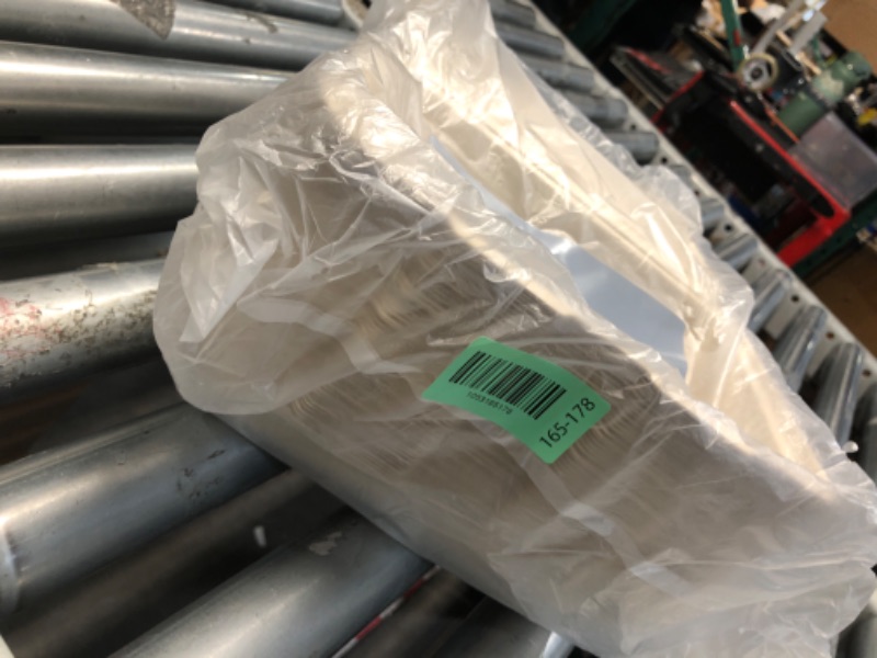 Photo 1 of [50 COUNT]Harvest Pack PFAS FREE 9 X 6" Compostable Clamshell Food Containers, Heavy-Duty Hinged Container, Disposable Bagasse Eco-Friendly Natural Takeout to go Box, Made from Sugarcane Plant