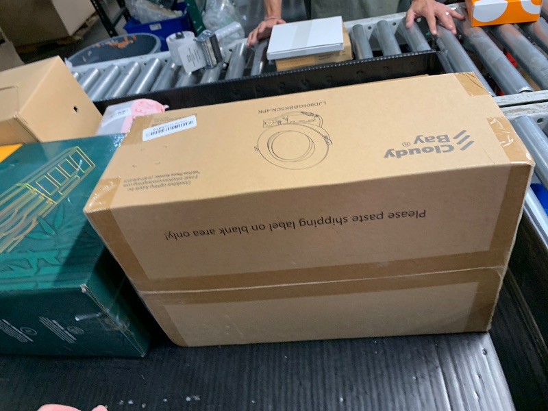 Photo 1 of [4 Pack] CLOUDY BAY 6 inch 5 Color Swivel LED Gimbal Recessed Light with Night Light,12W CRI80+ 850LM,2700K/3000K/3500K/4000K/5000K,Canless Angled Adjustable Ceiling Downlight,Black