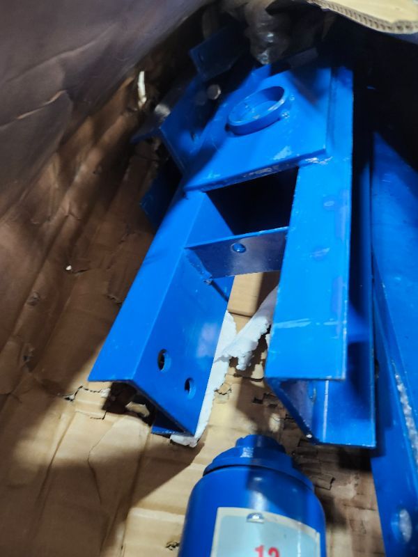 Photo 1 of ****************Missing pieces**************
Hydraulic Shop Press, 12 Ton H-Frame Garage Floor Shop Press Adjustable Hydraulic Press with Press Plates, Blue