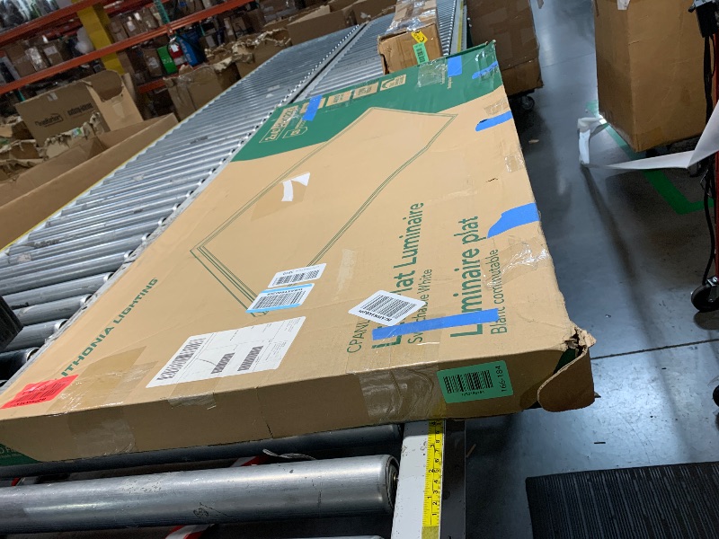 Photo 1 of Lithonia Lighting CPANL 2x4 LED Flat Panel Light, 2 ft. by 4 ft. LED Light Panel, Ceiling Lighting Fixture, 4000 Lumens, 3500K/4000K/5000K Switchable CCT, Includes Direct Ceiling Mount Bracket, White