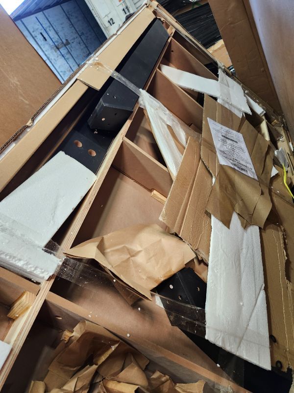Photo 1 of *****possible missing hardware----truck trailer pick up only****
American Legend Kirkwood 84” Air Powered Hockey Table with Rustic Wood Finish, K-Shaped Legs and Modern Design