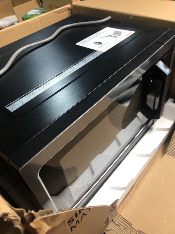 Photo 1 of (not working)(sold for parts)(repair) TOSHIBA ML-EM45P(BS) Countertop Microwave Oven with Smart Sensor and Position Memory Turntable, Function