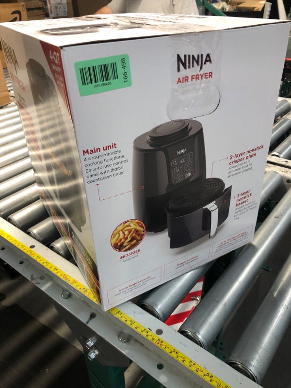 Photo 1 of (HEAVILY USED) (PARTS) Ninja | Air Fryer | 4 QT Capacity | 4-in1 Roast, Crisp, Roast, Reheats, & Dehydrates | Dishwasher Safe Parts | Includes 20 Easy & Healthy Recipes | Compact | Grey | AF101