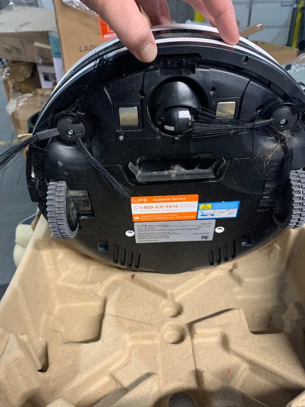 Photo 1 of ***(HEAVILY USED/ MINOR DAMAGE/ UNABLE TO TEST ITEM)***ILIFE X3 Robot Vacuum Cleaner, Tangle-Free 3000Pa Suction, 120 Min Runtime, Self-Charging Robotic Vacuum, 2.4GHz WiFi/App/Alexa Control, Slim, Quiet, Ideal for Pet Hair and Hard Floors1053167320
