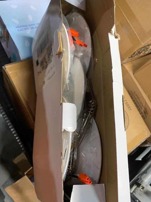 Photo 1 of ***(MISSING 1)***FREELICHT 6 Pack Retrofit LED Recessed Lighting 6 Inch, Selectable 2700K/3000K/4000K/5000K/6000K, Dimmable Flat LED Can Lights, 10W=110W, 1000LM, IC & Damp Rated, ETL & FCC, White