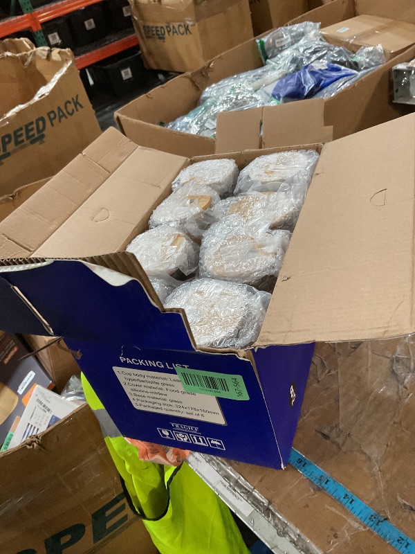 Photo 1 of *************Missing straws and cleaners*************
CWHHRN Glass Cups with Lid and Straw, 16oz Beer Glasses Glass Coffee Cups, Iced Coffee Cups with Lid, Glass Tumbler with Straw and Lid (8 PACK)