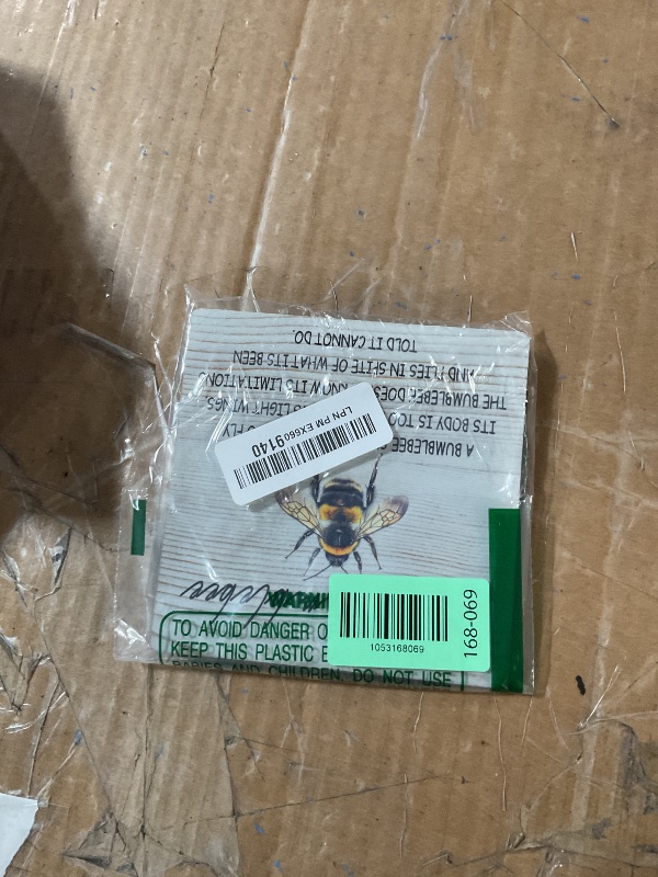 Photo 1 of ‘Be A Bumblebee’ Motivational 5.1x5.1 Wooden Plaque with Stand, Inspirational Rustic Home Decor, Inspirational Decorations for Desk, Table, Shelves, etc., Gifts for Friends, Family, etc.(069)