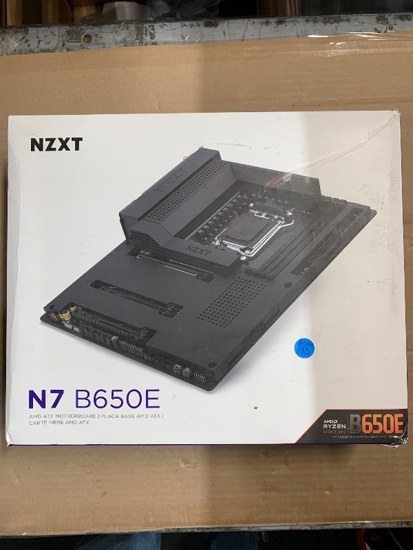 Photo 1 of *******************Damaged, bent/broken cpu socket pins****************
NZXT N7 B650E - AMD B650 Chipset - Supports AMD Ryzen 9000 8000 & 7000 Series CPUs (Socket AM5) - ATX Gaming Motherboard - Integrated Rear I/O Shield - DDR5 - Wi-Fi 6E - Black