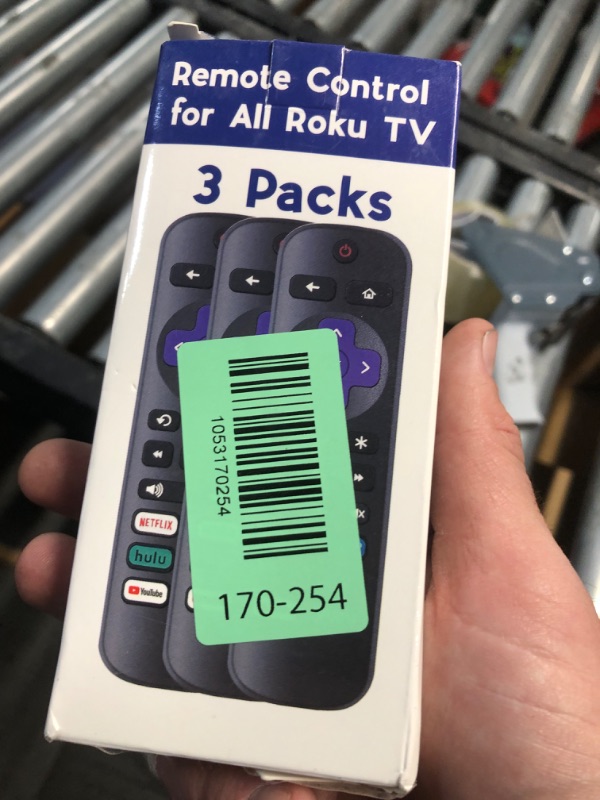 Photo 1 of (USED/FAIR) 3 Pack Replacement Remote Control for Roku TV - Compatible With TCL, Hisense, Onn, Sharp, Philips (Not for Stick, Box or Speaker)