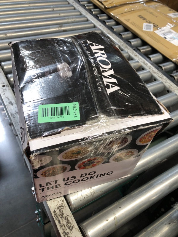 Photo 1 of ***DAMAGED - SEE NOTES/PICTURES*** Aroma Housewares 6-Cup (Cooked) Pot-Style Rice Cooker and Food Steamer, Black ARC-743-1NGB