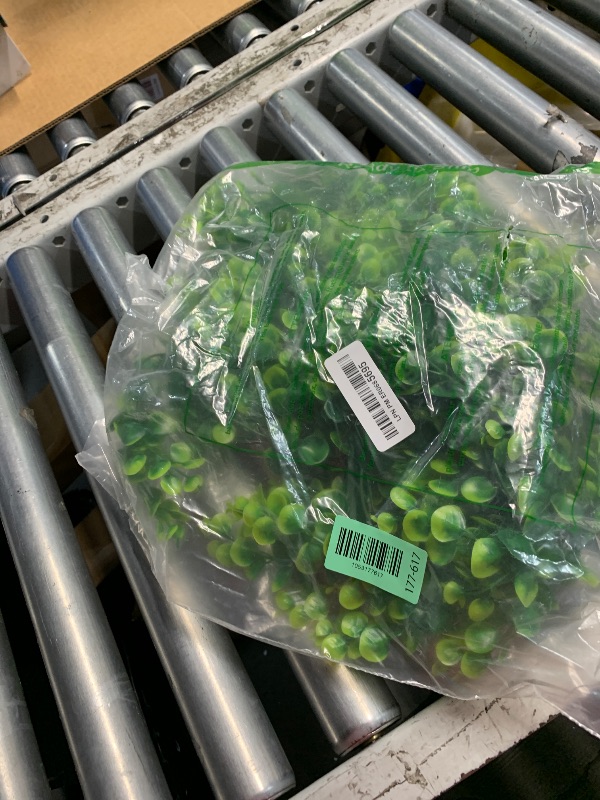 Photo 1 of ***(MISSING PARTS/ MISSING 1)***Vopie 4 Pack Artificial Eucalyptus Leaf Rattan Fake Hanging Plant Faux Greenary Vine Outdoor UV Resistant Plastic Plants for Wedding Party Home Decor