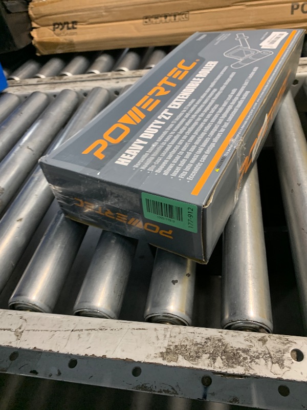 Photo 1 of POWERTEC Extendable Floor and Wall Roller for Vinyl Flooring, Tile & Linoleum Roller with Extendable 17" to 27" Handle, 7.5" Wide for LVP, Veneer, Carpet, Wall Coverings, 1PK (71033V)