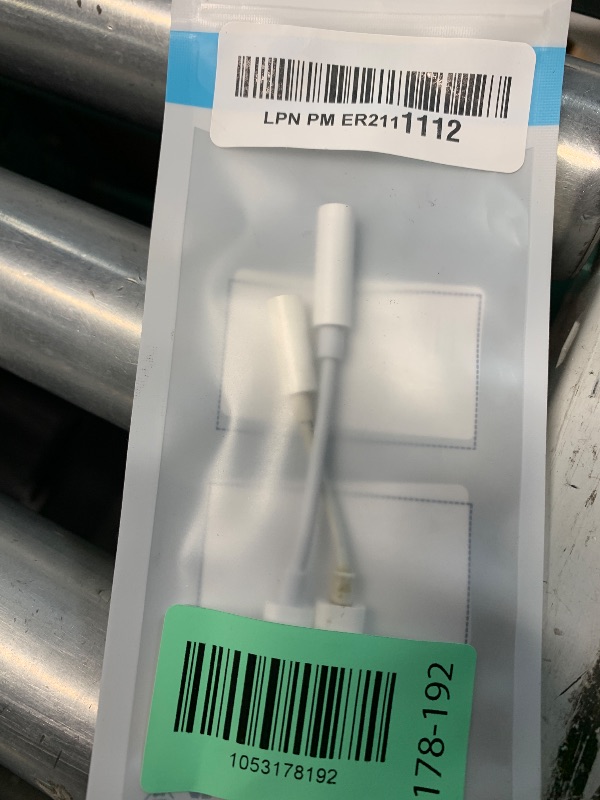Photo 1 of [Apple MFi Certified] 2 Pack Lightning to 3.5 mm Headphone Jack Adapter, iPhone Aux Adapter Converter Dongle Audio Cable Compatible with iPhone 14 13 12 11 X XS 8 7