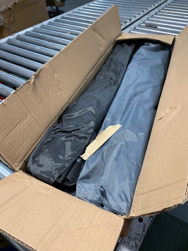 Photo 1 of ***(MISSING UMBRELLAS)***Anglechic 2 Pack Beach Umbrella Chairs Folding Camping Portable Beach Chairs with Canopy Shade Adults with Cup Holder and Carrying Bag for Camping Hiking Travel Picnic Outdoor Events (Black and Grey)