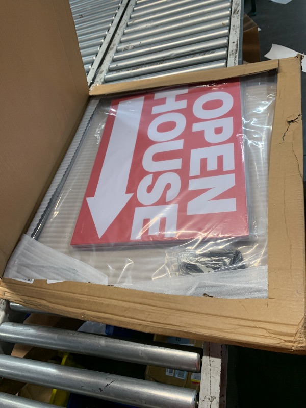 Photo 1 of petour 5 Pack 32'' x 28'' Open House Sign A Frame Stand, Large Open House Signs Open House Signs for Real Estate Open House Frames for Home Garden Yard?Red)