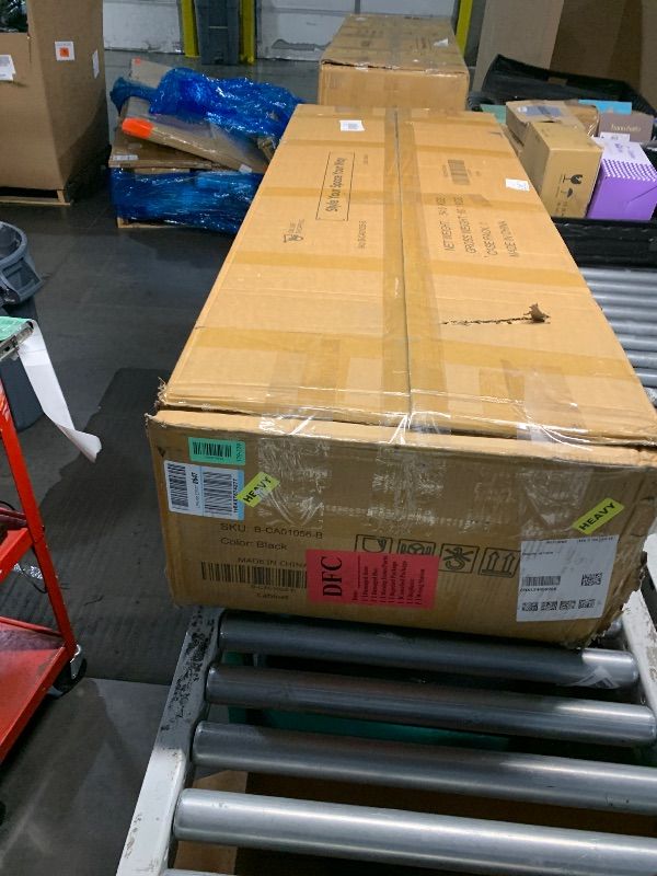 Photo 1 of ***PARTIAL SET (BOX B) - PRICE ADJUSTED | TRUCK/TRAILER PICKUP ONLY*** Trygoal Storage Cabinet with Glass Door, Adjustable Kitchen Arched Cabinet, 5-Tier Arched Bookcase, Tall Pantry with Large Drawers, for Living Room, Dining Room, Kitchen, 74.3 Inch, Da