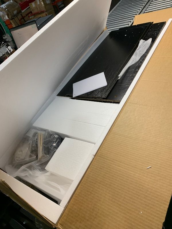 Photo 1 of ***PARTIAL SET (BOX B) - PRICE ADJUSTED | TRUCK/TRAILER PICKUP ONLY*** Trygoal Storage Cabinet with Glass Door, Adjustable Kitchen Arched Cabinet, 5-Tier Arched Bookcase, Tall Pantry with Large Drawers, for Living Room, Dining Room, Kitchen, 74.3 Inch, Da