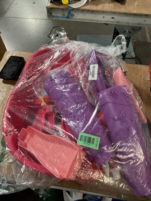 Photo 1 of (missing pieces) BELLOCHIDDO Water and Sand Table with Water Pumb & Umbrella - Summer Toys 3-Tier Kids Water Play Table