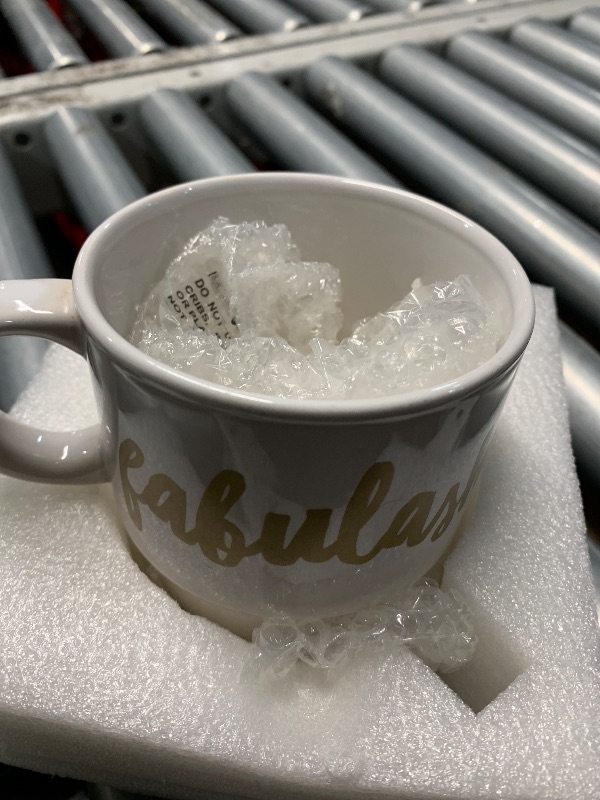 Photo 1 of (missing one)(please see all images) LAUCHUH Coffee Mug Set, Porcelain Stackable Coffee Mugs 