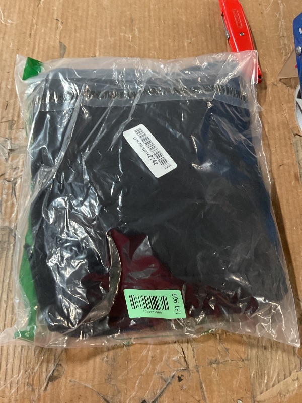 Photo 1 of (LARGE) (BAGGED) HeSaYep Women's Wide Leg Sweatpants Straight Leg Lowrise Sweat Pants Drawstring Elastic Low Waist Pants with Pockets, Black L