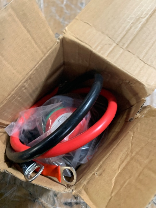 View 3 of SUNMORN Battery Disconnect Switch, 2PCS Cables 1.64FT with Heavy Duty Wire Lugs, Battery Disconnect Switch 12V, DC 5-60V Master Isolator Cut/Shut Off for RVs, Campers, and Boats