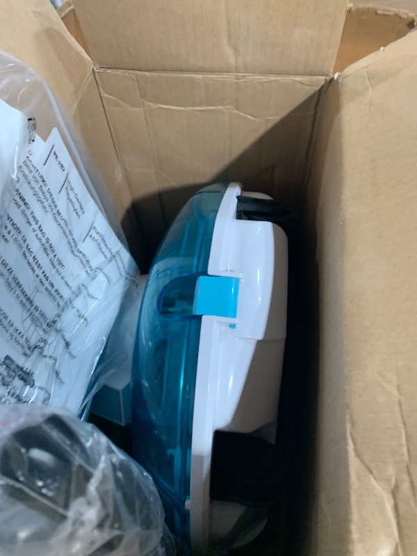 Photo 1 of (2025 Upgrade) Cordless Robotic Pool Cleaner, Lasts 75 Min, Automatic Vacuum for Above-Ground Pools up to 645 Sq.ft,Portable, Self-Parking,Light Blue