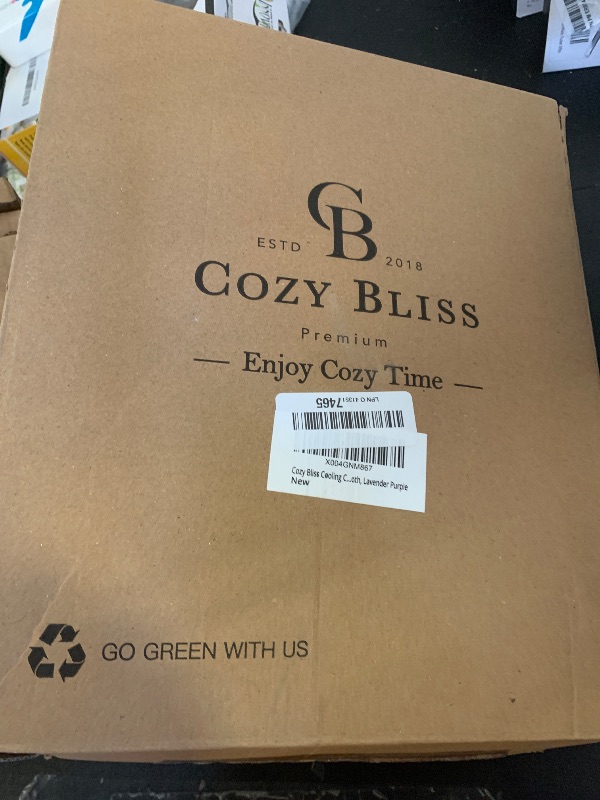 Photo 1 of Cozy Bliss Cooling Comforter Queen Size Dual-Sided, Ultra-Soft Cooling Blankets for Hot Sleepers and Night Sweats, Breathable Lightweight Silky Smooth, Lavender Purple