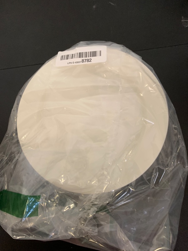 Photo 1 of I00000 100 Pc Ivory Plastic Plates,7inch Cream Dessert Plates, Elegant Disposable Plates Perfect for Wedding, Baby & Bridal Shower or Party (100 Guests)