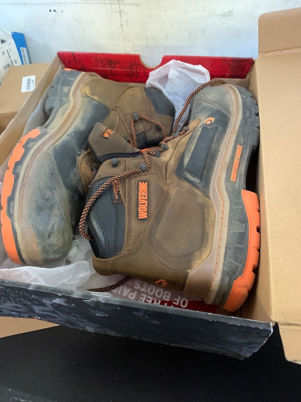 Photo 1 of Wolverine Men'sOverpass 6" Mid Composite Toe Waterproof Work Boot, Summer Brown, 10.5 X-Wide