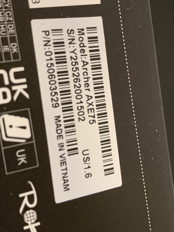 Photo 1 of TP-Link AXE5400 Tri-Band WiFi 6E Router (Archer AXE75), 2025 PCMag Editors' Choice, Gigabit Internet for Gaming & Streaming, New 6GHz Band, 160MHz, OneMesh, Quad-Core CPU, VPN & WPA3 Security