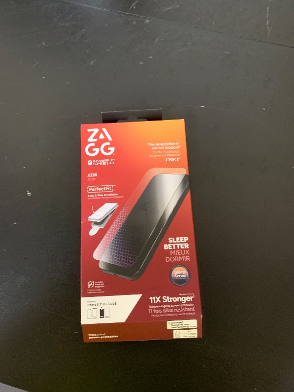 Photo 1 of ZAGG XTR5 Screen Protector for iPhone 17 Pro - Glass, Blue Light Protection, 11X Stronger, Eyesafe CPF60 Tech, Anti-reflective Tech, Vibrant Color & Touch Sensitive Tempered Glass, Easy To Install