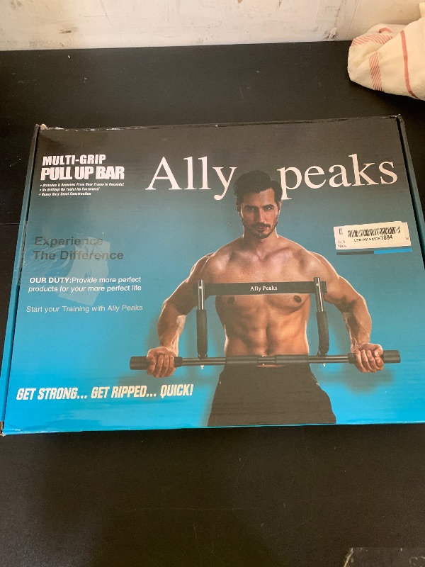 Photo 1 of Ally Peaks Pull Up Bar for Doorway | Thickened Steel Max Limit 440 lbs Upper Body Workout| Multi-Grip Strength| Indoor Chin-Up Bar Fitness Trainer for Home Gym Portable