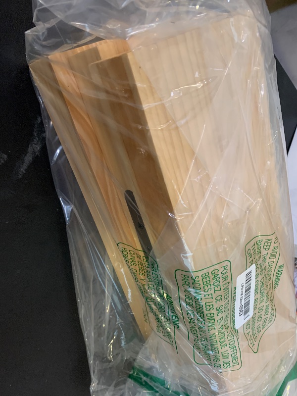 Photo 1 of Amazon Basics Wood Floating Wall Shelves, Pack of 3, Pine, 15.8" x 5" x 1.8"